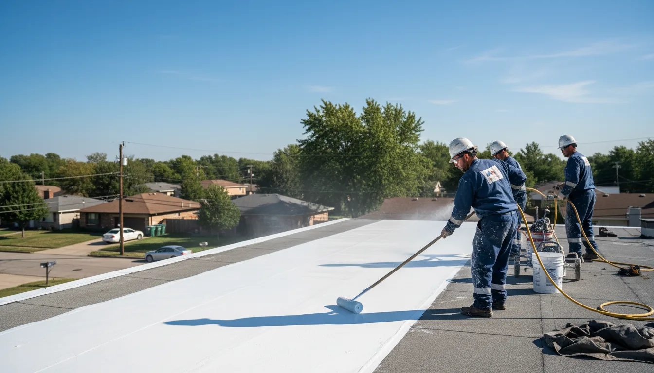 Commercial roof coating in Elgin, IA near me